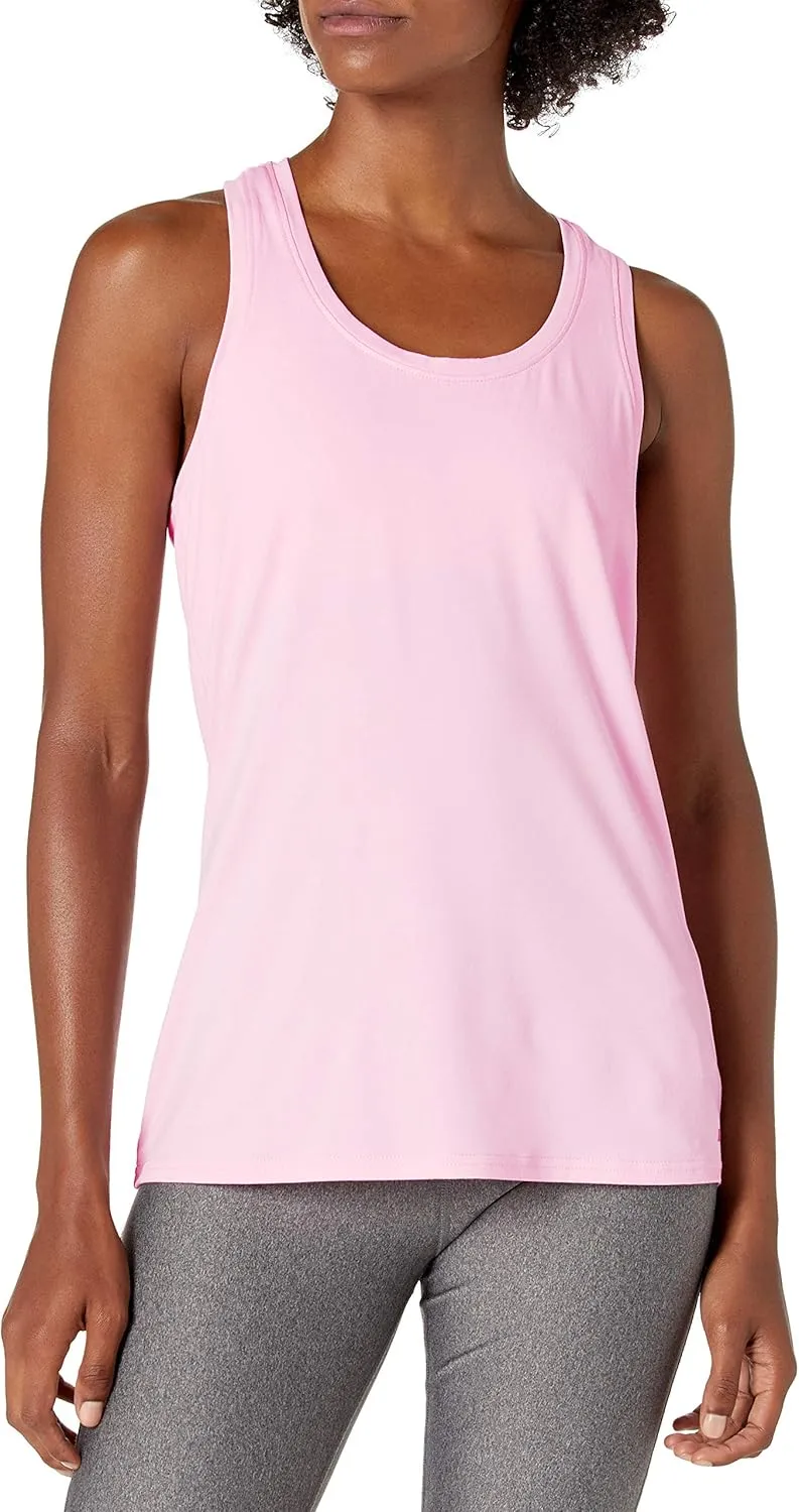 Amazon Essentials Women's Active Quick Dry Tech Stretch Racerback Tank Top (Available in Plus Size), Multipacks