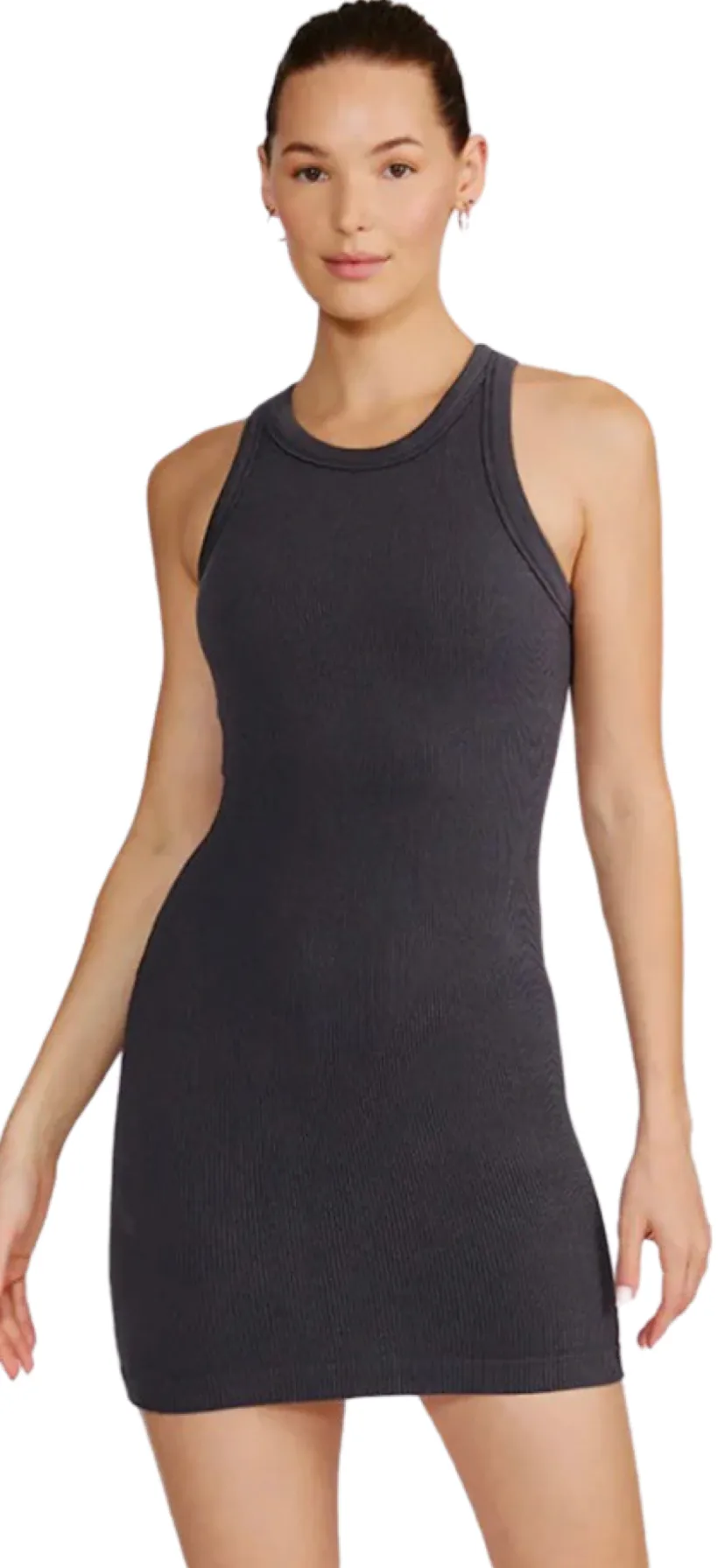 Apparel- Cream Yoga Emma Tank Dress