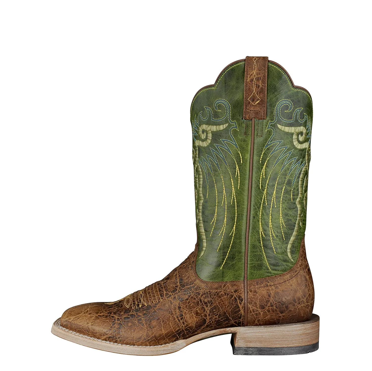 Ariat Clay/Lime Mesteno Broad Square Toe Western Boots for Men