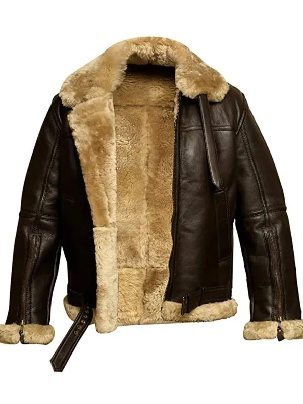 Ayden | Warm leather jacket for men