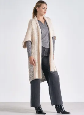 Elan - 8 Sweater Cardigan 3/4 Sleeve - Off White - One Size