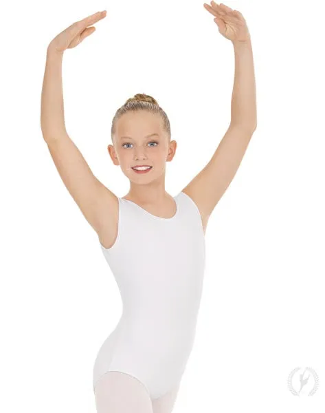 Eurotard 1089 Girls Cotton Lycra Tank Leotard