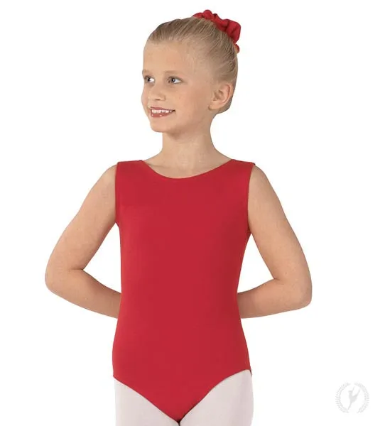 Eurotard 1089 Girls Cotton Lycra Tank Leotard