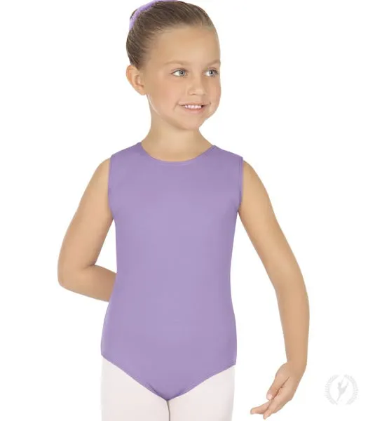 Eurotard 1089 Girls Cotton Lycra Tank Leotard