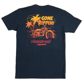 Fasthouse "Gone Rippin" Men's Tee Shirt - Navy