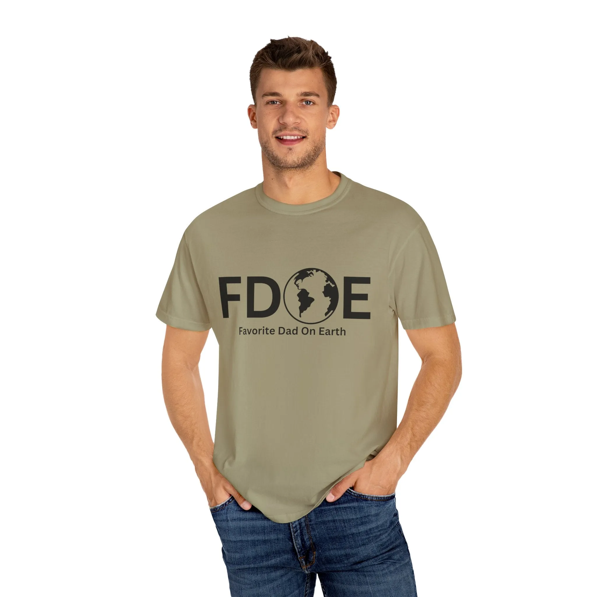 Favorite Dad On Earth (FDOE) - Comfort Colors 1717 Garment T-Shirt