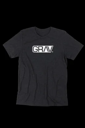 GRAV® Heather Black Logo T-Shirt