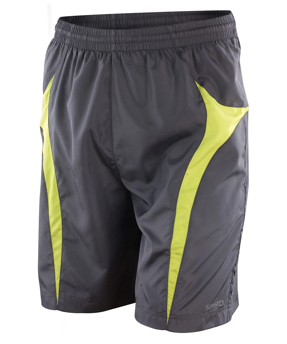 Grey/Lime - Spiro micro-lite team shorts