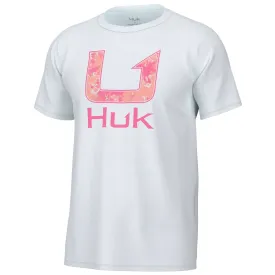 HUK Mens Logo Graphic Tee in White