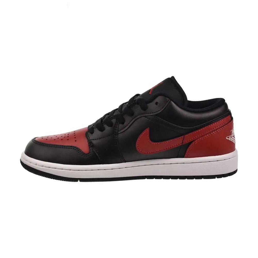 Jordan 1 Low Men's Shoes Black/Varsity Red-Summit White 553558-067