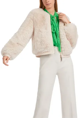 Marc Cain Collections VC 12.03 W58 182 Cream Smoke Flock Jacket