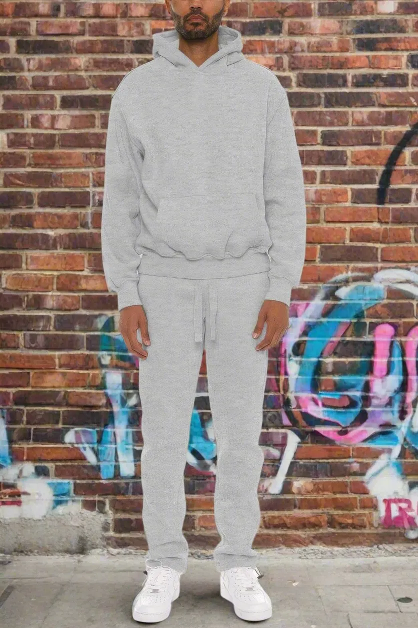 Premium cotton blend hoodie set