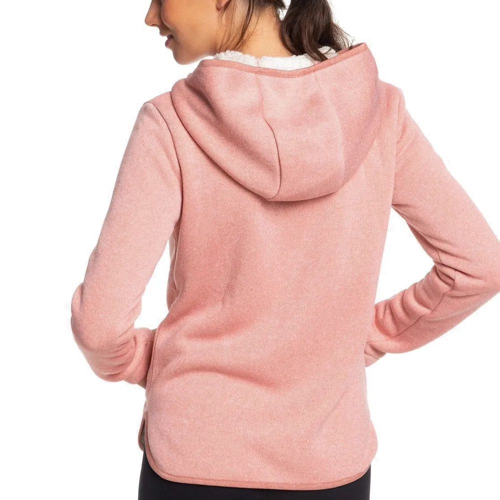 Roxy Slopes Fever A Sherpa Lined Zipped Hoodie