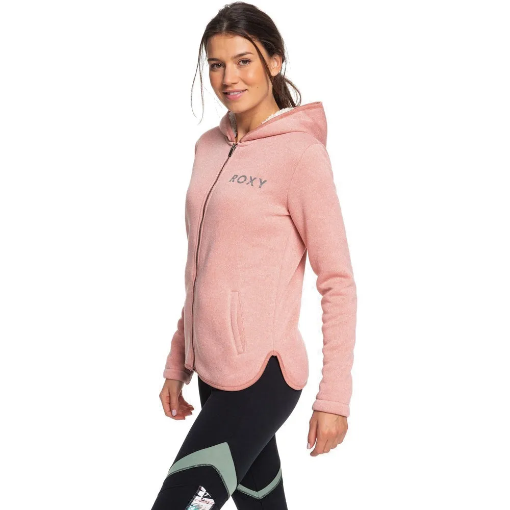 Roxy Slopes Fever A Sherpa Lined Zipped Hoodie