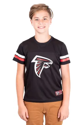 Ultra Game NFL Official Youth Super Soft Game Day Mesh Jersey Shirt, Atlanta Falcons, Team Color|Atlanta Falcons