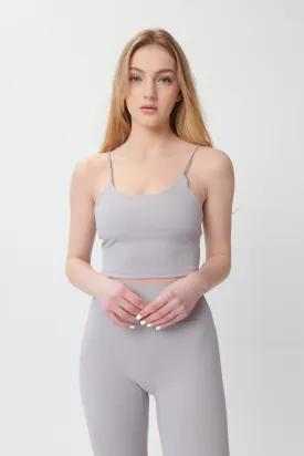 Ultra-Soft Scoop-Neck Tank - Cloud Grey