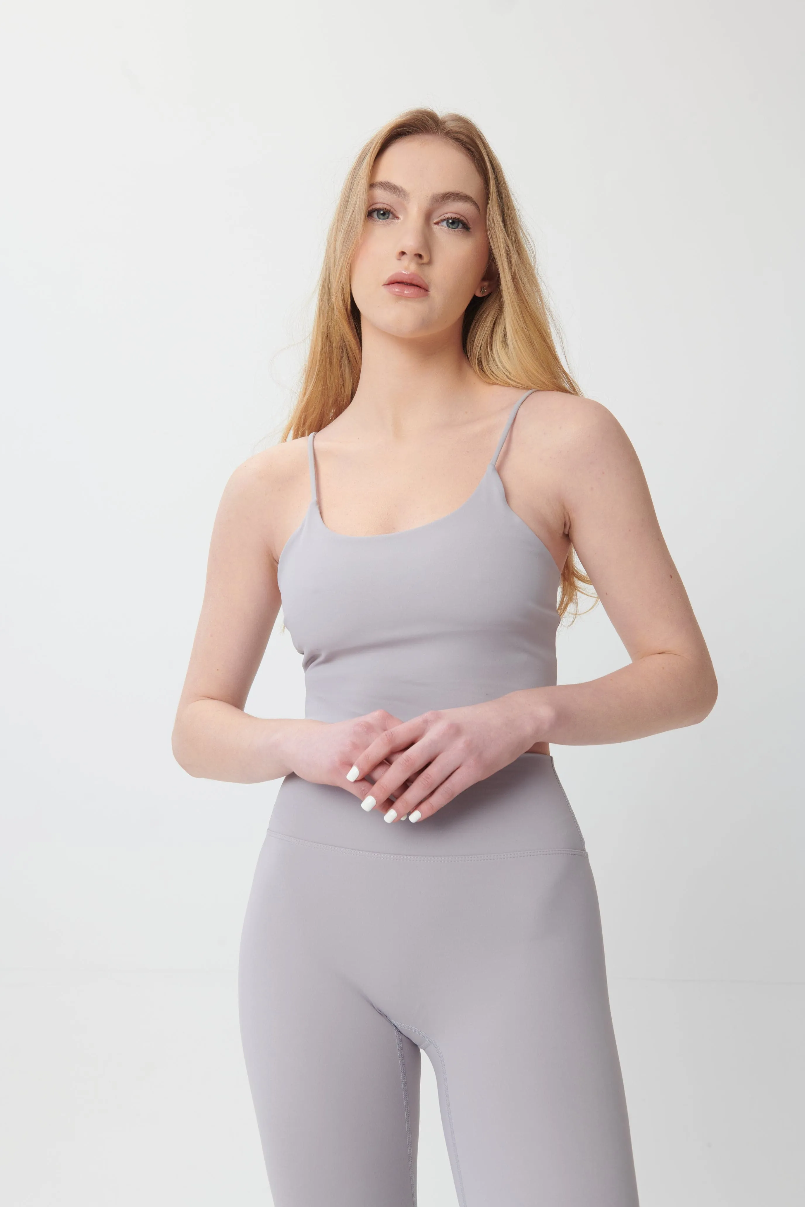 Ultra-Soft Scoop-Neck Tank - Cloud Grey