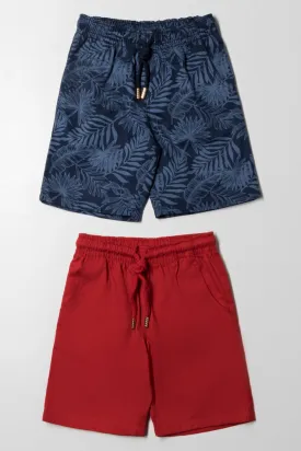 Versatile and chic, this 2-Pack Woven Shorts in Red and Navy is a summer must-have for everyday wear.

Product Information:

-2 Pack
-Woven Short
-Contrasting Colours
-100% Cotton
