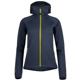 Womens Vandring Stretch Fleece Jacket (Storm Grey/Lime)