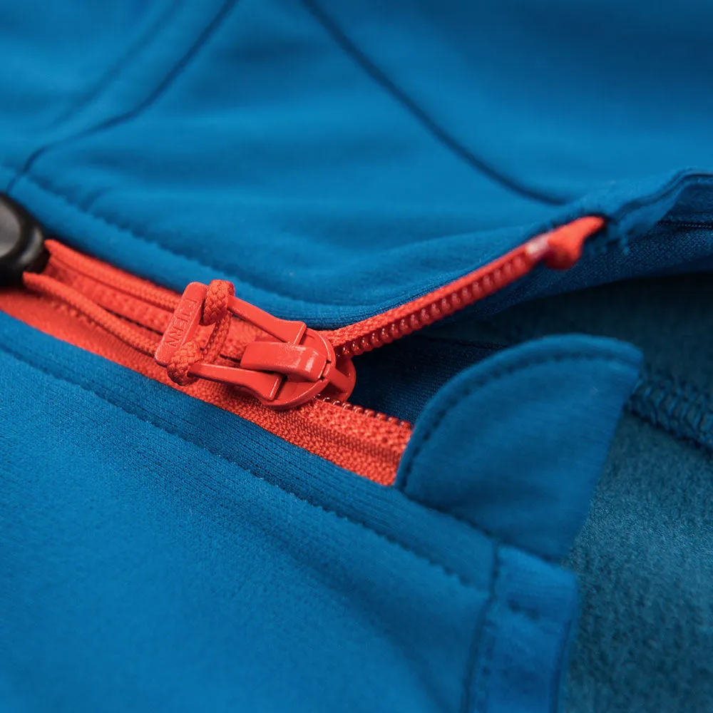 Womens Vandring Stretch Fleece Jacket (Teal/Orange)
