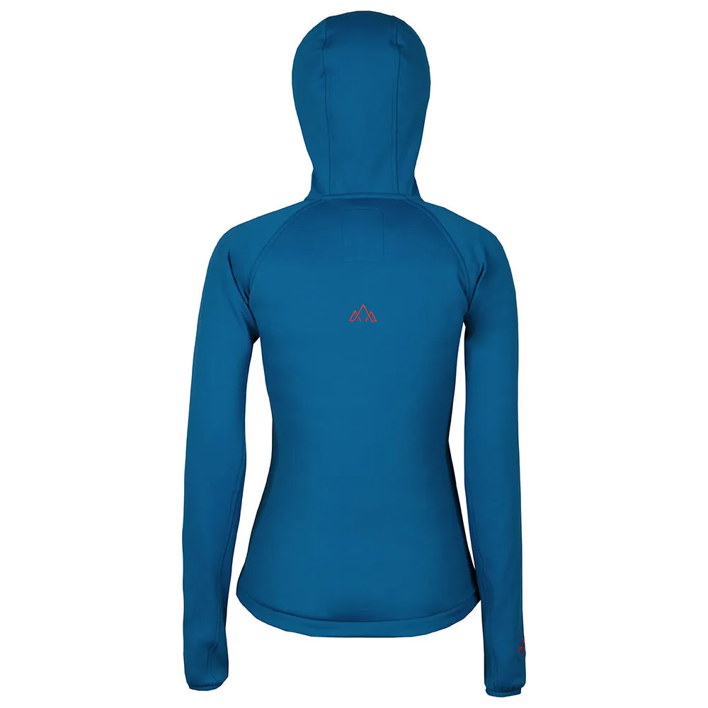 Womens Vandring Stretch Fleece Jacket (Teal/Orange)