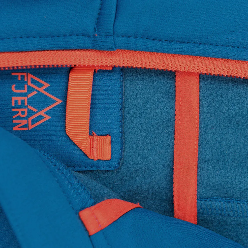 Womens Vandring Stretch Fleece Jacket (Teal/Orange)