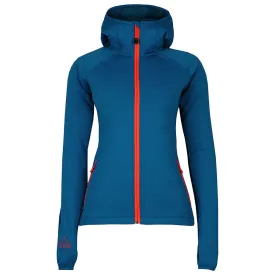Womens Vandring Stretch Fleece Jacket (Teal/Orange)