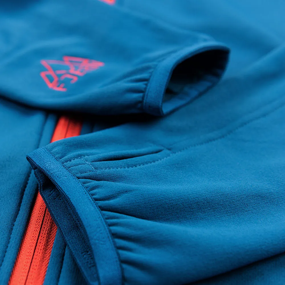 Womens Vandring Stretch Fleece Jacket (Teal/Orange)
