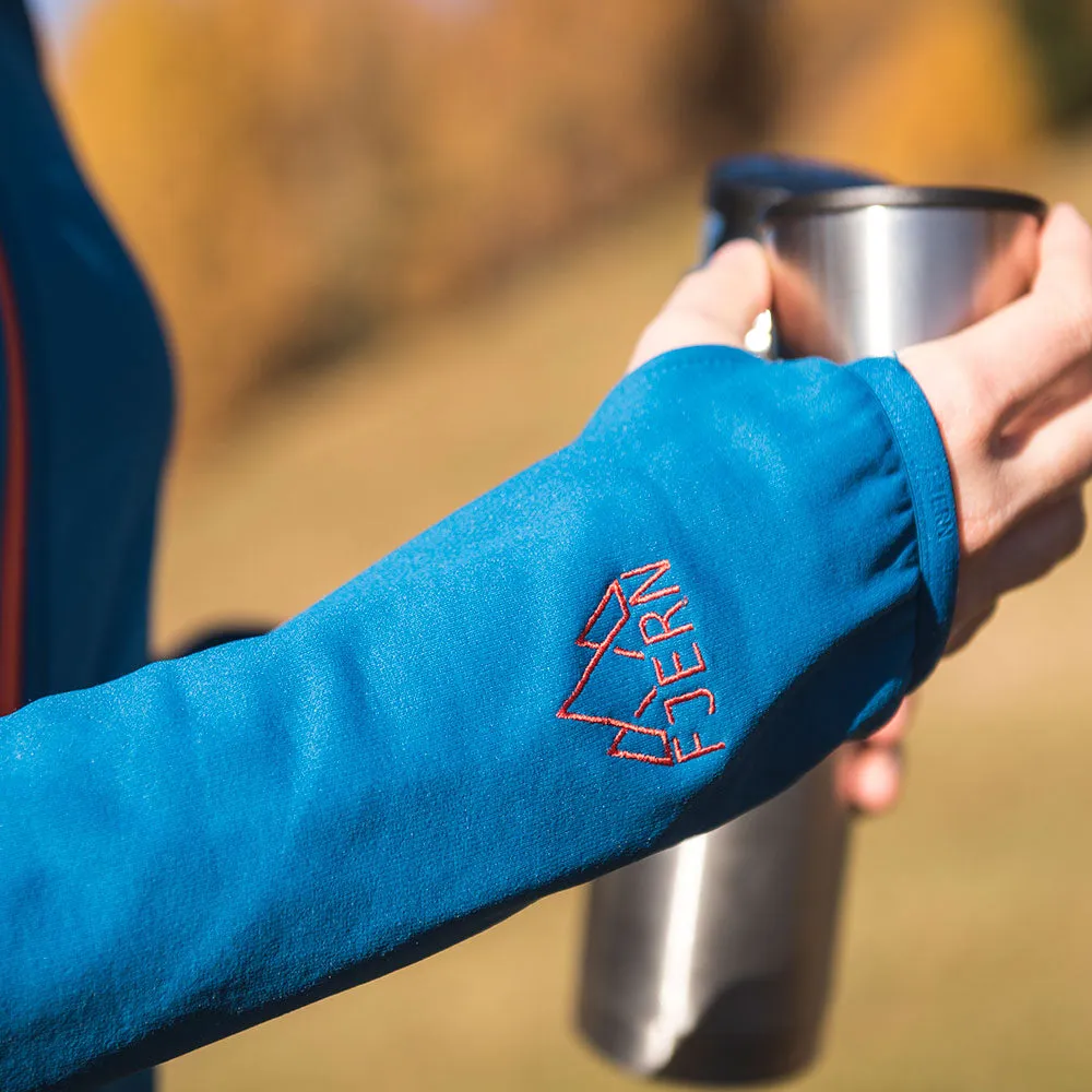 Womens Vandring Stretch Fleece Jacket (Teal/Orange)