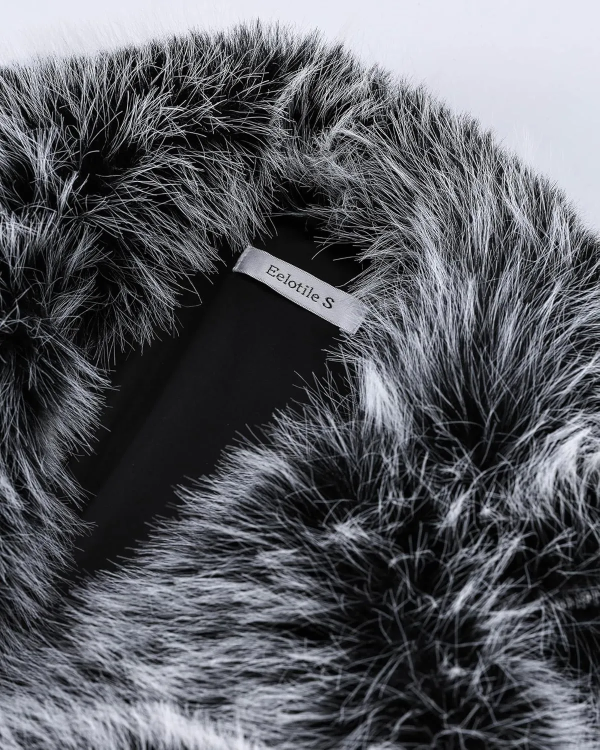 Women's Winter Faux Fur Coat Open Front Pockets Long Sleeve Fluffy Jacket